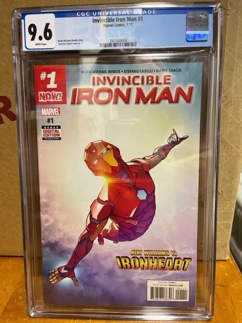 Invincible Iron Man #1 2017 CGC 9.6 Riri Williams as Ironheart