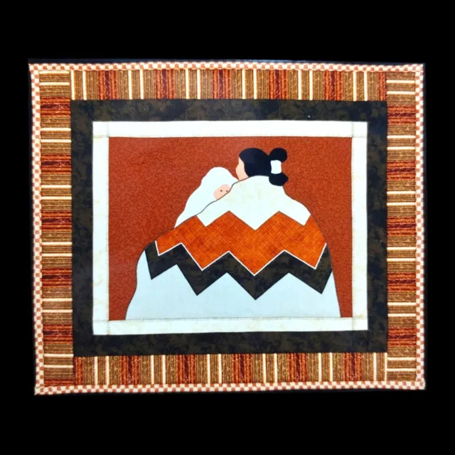 Patrón de edredón aplique nativo americano navajo - 21x25 de colección Southwestern Mom Baby