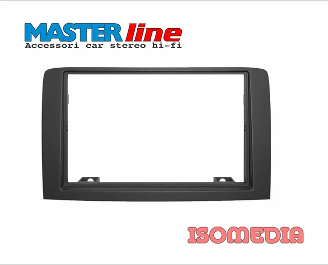 MASCHERINA AUTORADIO 1 DIN FIAT MULTIPLA ADATTATORE RADIO UN DIN COLORE NERO EBa