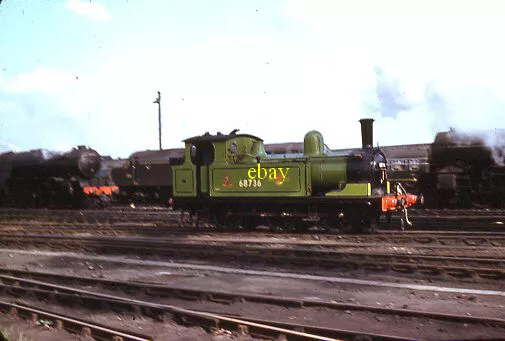 Original colour slide of 68736 ER J72 class steam loco