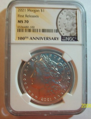 2021 Cc Morgan Carson Città Dollaro Raro NGC Ms 70 Advance Stampe 