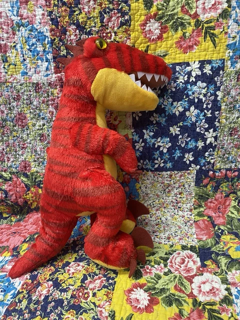 BUILD A BEAR Red Velociraptor Soft Toy 18” Raptor Dinosaur Plush £11.99 ...