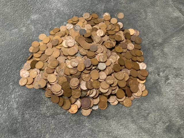 Wheat /Indian Head Penny lot of 1500 / lot 4 of 8 / read below / FREE SHIPPING