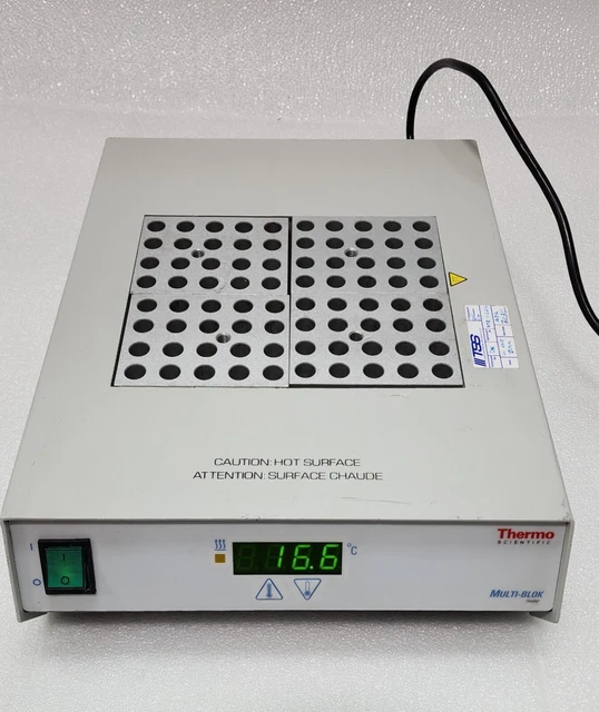 THERMO SCIENTIFIC 2003 MULTIBLOK DRY BATH 130 OC w/ 1.5 ML S 20 WELL