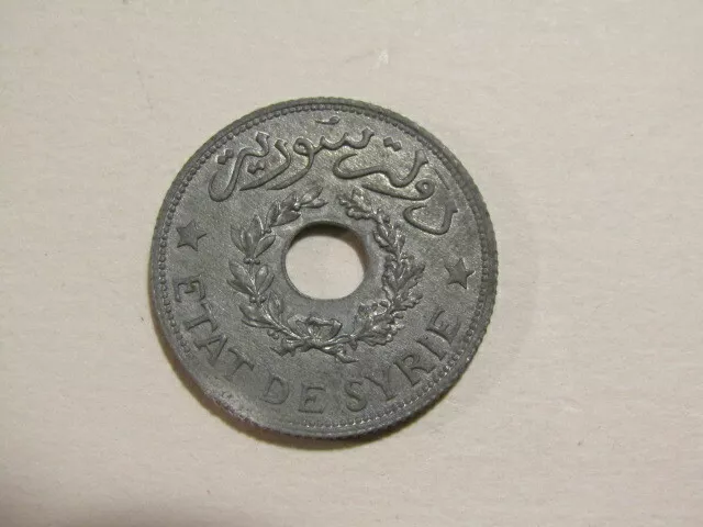Syria 1940 1 Piastre Zinc Au Coin