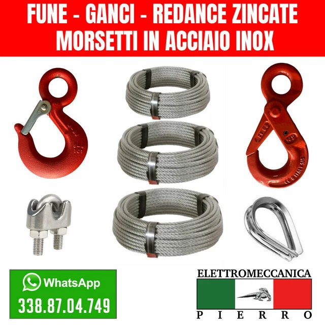 Puleggia E Attrezzatura Per Paranco A Fune Da 2 Tonnellate, Gancio In Acciaio Zincato Da 4000 Libbre Con Nylon Multiplo, 65 Piedi Di Potenza Di - Foto 7