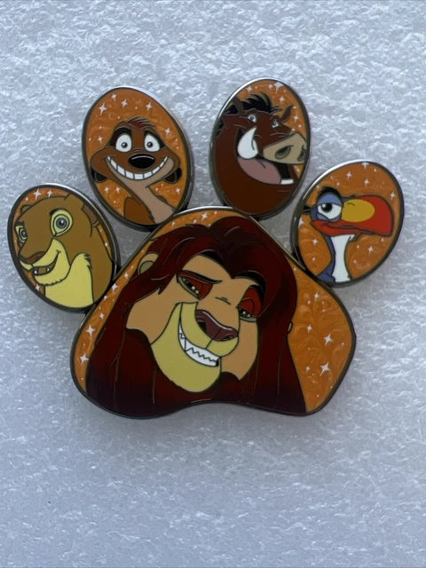 DAVINCI FANTASY PINS Paw Print - Lion King - Simba and Friends - LE 75 ...