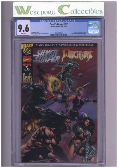 Silver Surfer Witchblad   #1/2   Cgc 9.6  White Pgs 1997  Wizard Exclusive Book