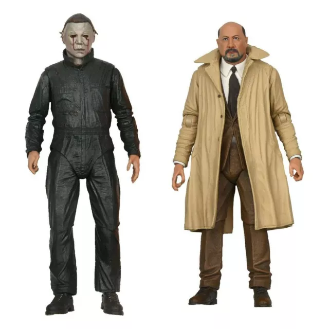 Neca Halloween 2 - Ultimate Michael Myers &amp; Dr Loomis  pack 2 figurines