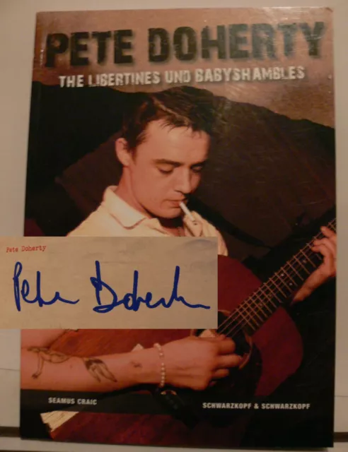 Pete Peter Doherty Signiert Buch Original Unterschrift Signatur Autogramm Signed