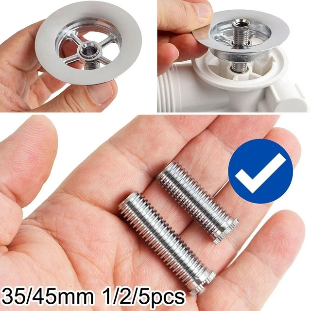2/5 piezas 35/45 mm colador de cesta tornillo de residuos largo perno fregadero de cerámica cocina Belfast