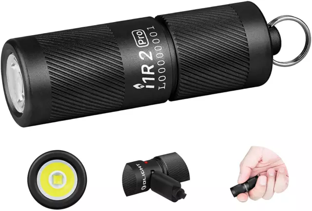 OLIGHT I1R 2 Pro Eos 180 Lumens EDC Rechargeable Keychain Torch, Slim Mini Handh