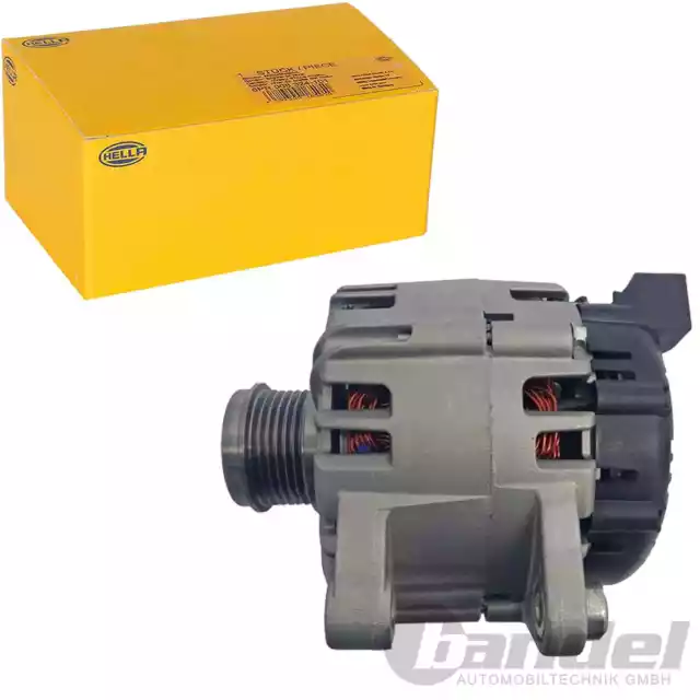 HELLA Generatore Alternatore 90A 14V per Fiat Punto 500 Doblo Alfa Romeo Mito -