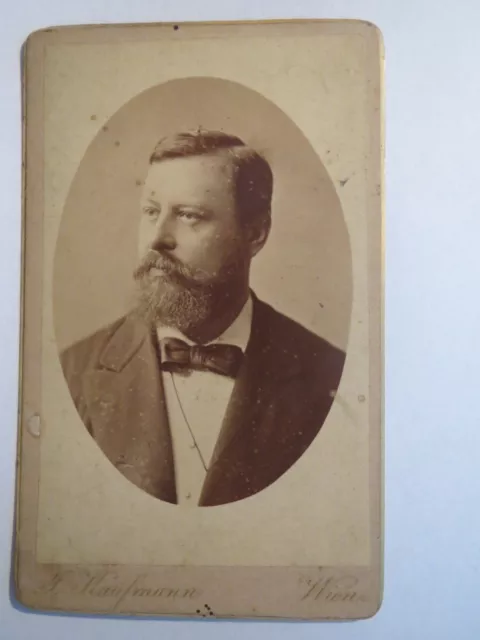 Wien - Mann mit Bart im Anzug - Portrait / CDV