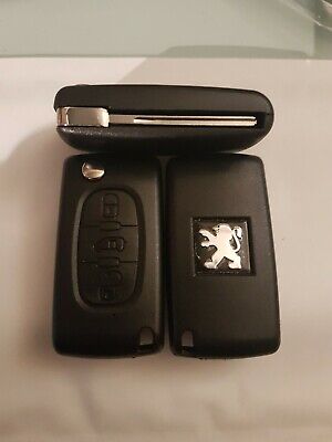 Logo Clé Plip boitier coque 3 bouton PEUGEOT Bipper Expert Partner CE0536 LOGO NEUF 