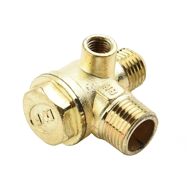 Clapet Anti-retour 3 Ports En Alliage Zinc - Filetage Mâle 20*16*10 - Pour Compresseur