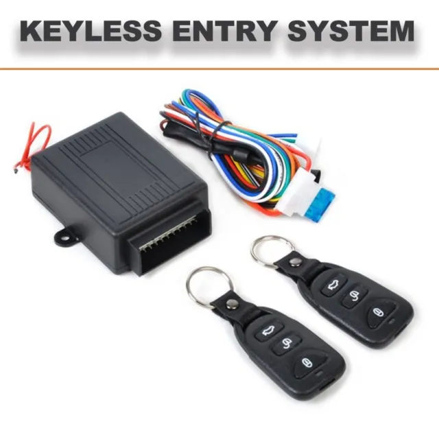 Universal Car Remote Central Door Lock Kit Keyless Entry Alarm Locking System /