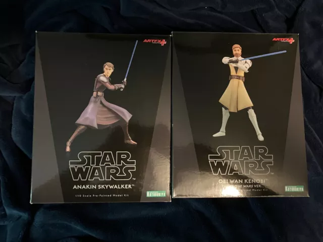 Star Wars The Clone Wars Kotobukiya Anakin, Obi-Wan, and Ahsoka