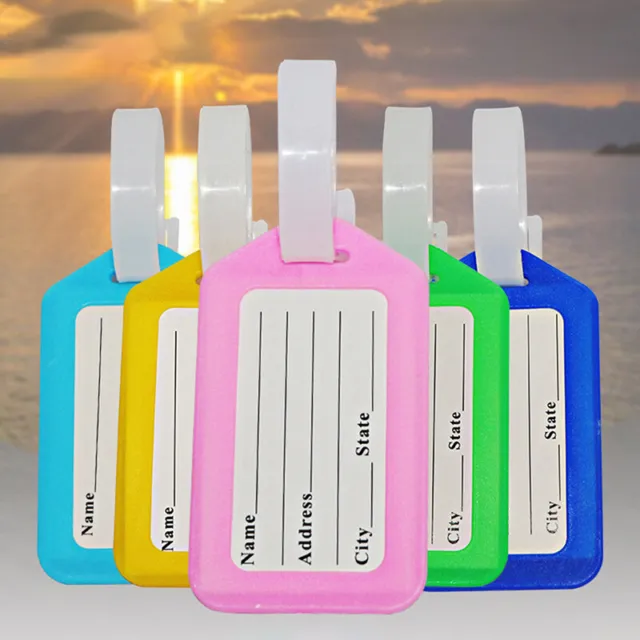 Cute Luggage Tag Plastic Baggage Tags Women Men Boarding Shipping Suitcase ID