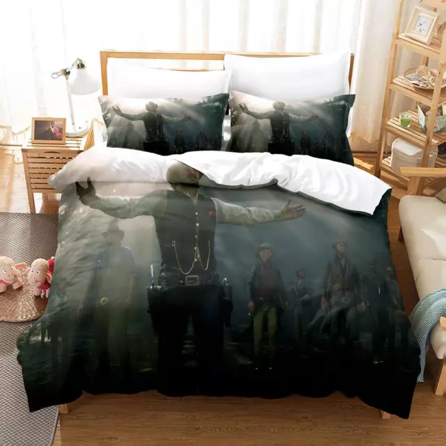 Red Dead Redemption Doona Quilt Duvet Cover Games Bed Set Single King All Size