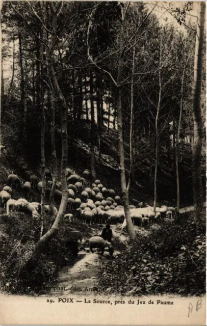 CPA POIX - La Source near the Jeu de Paume (515446)