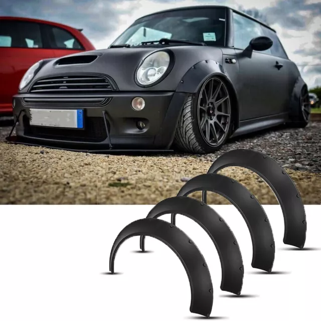 4.5" Car Fender Flares Extra Wide Body Wheel Arches For Mini Cooper R53 R56 R58