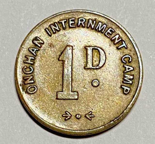 Prisoners Of War, 1940-1945 Penny, Isle Of Man, Extremely Fine