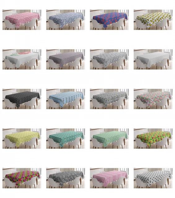Ambesonne Rose Tablecloth Table Cover for Dining Room Kitchen