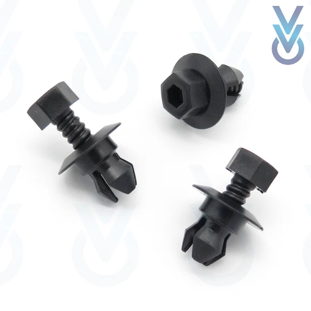 Lot De 10 Clips De Jupe Latérale Voiture - Fixations Panneau Bas De Caisse 0019900192