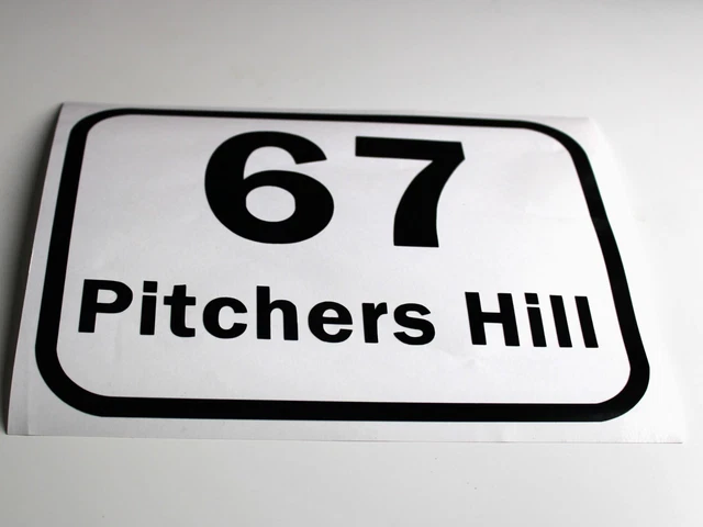 Wheelie Bin Number & Address Vinyl Waterproof Decal Stickers