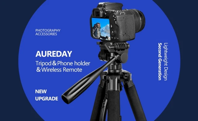 Aureday 74’’ Camera Tripod with Travel Bag