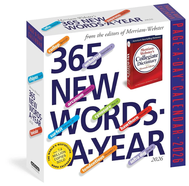 365 NEW WORDS-A-YEAR Page-A-Day® Calendar 2026: from the Editors of ...