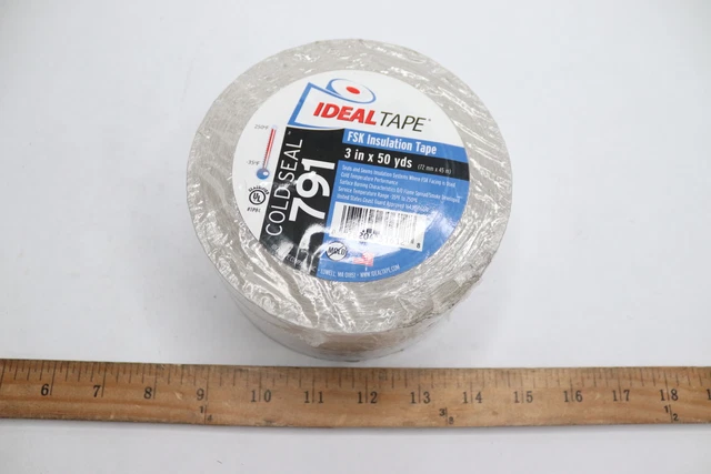 Idealtape FSK Cold Seal Clear Acrylic Tape 3" X 50yds 791
