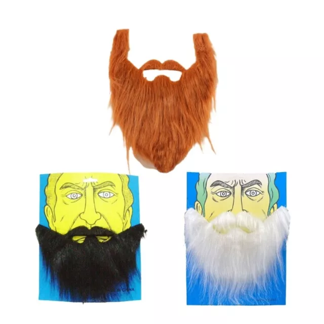 Hair Disguises Accessories Long Fluff Beards Christmas Cosplays Props Fake Beard