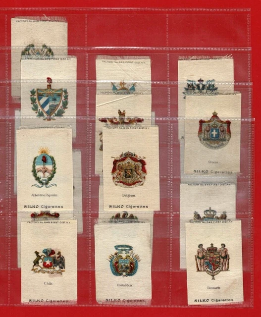 National Arms (Silko) - A.t.c. American Tobacco - Silk Cigarette Cards (Vc01)