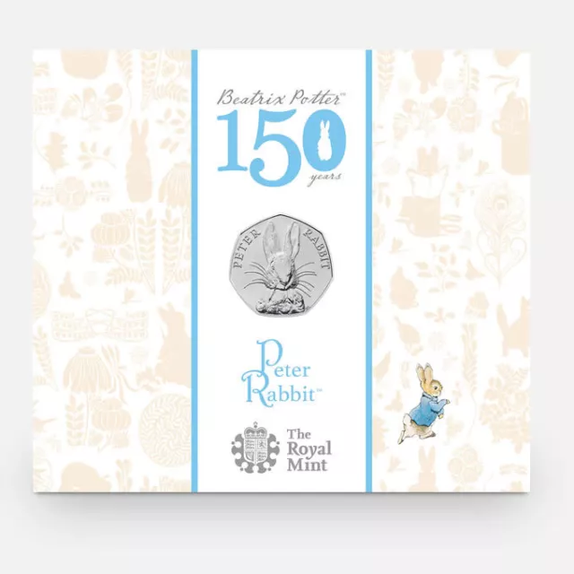 Peter Rabbit 2016 50p coin uncirculated Beatrix Potter sealed in pack