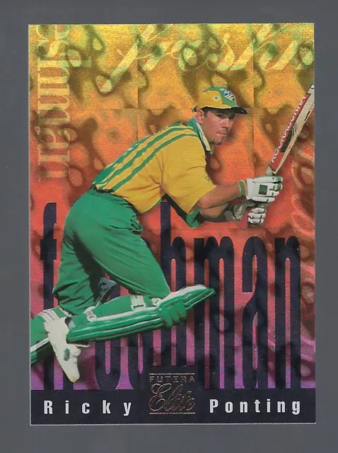 Futera Elite Cricket 1996 - Ricky Ponting - Australia - Freshman Chase Card