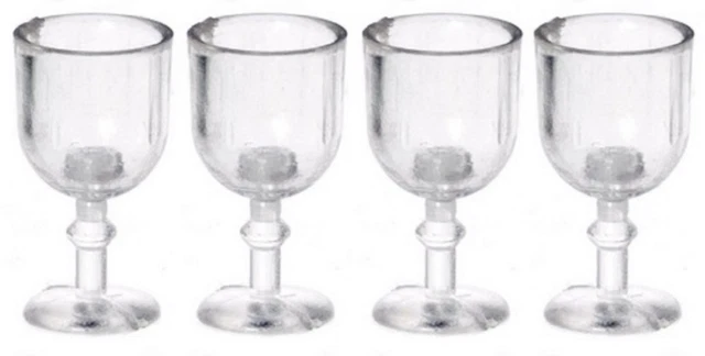 Miniatura 2 Copas De Vino Tinto 1:12 Melody Jane - Accesorio Para Casa De Muñecas, Escala 1/12