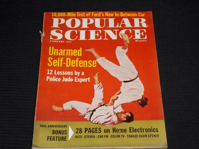 1962 February Popular Science Magazine Very Nice Front Cover - L 14439