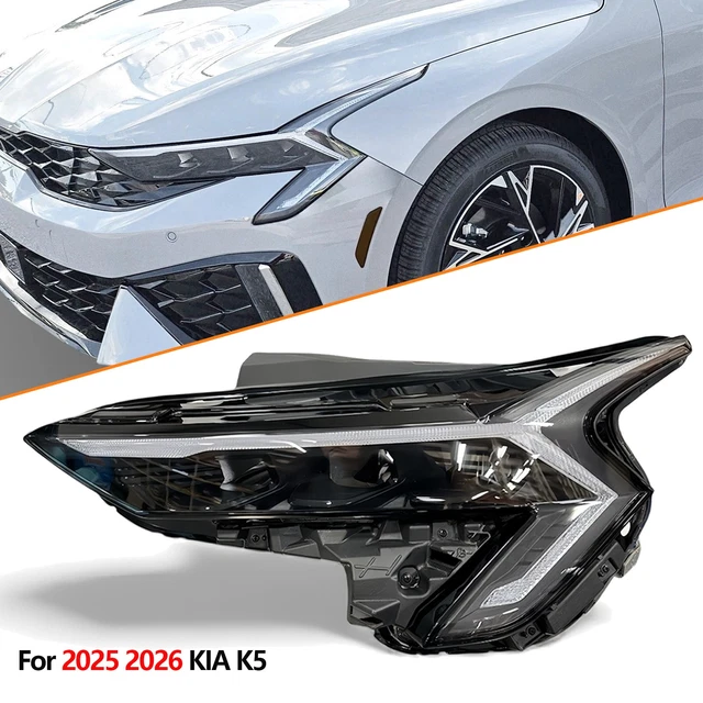 LEFT SIDE HEADLIGHT Assembly for 2025 2026 Kia K5 EX LXS GT Full LED ...