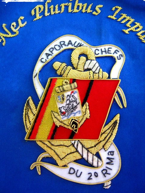 Insigne de mode Inde Soie Cannetille Insignes à main Bullion Wire Patch Emblème