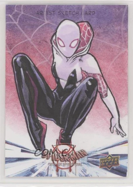 2022 Marvel Spider-Man: Into the Spider-Verse Sketch Cards Leon Braojos Auto 4et