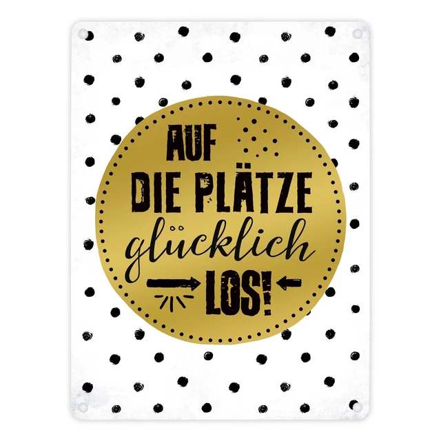 Schilderkreis24 Motivschild "When Life Gives You Lemons" – Metallschild 20x30 Cm Für Deko, Motivation Und Geschenk