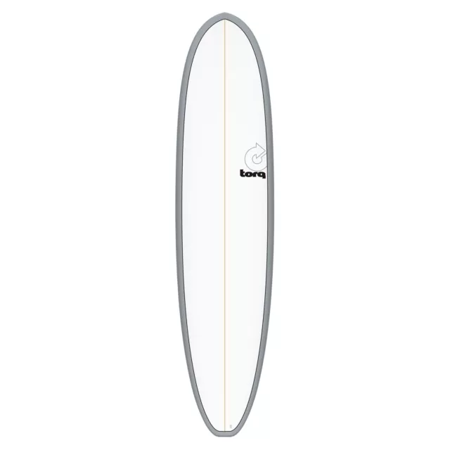 Surfboard TORQ Epoxy TET 8.2 V+ Funboard Gray Rail Mini Malibu
