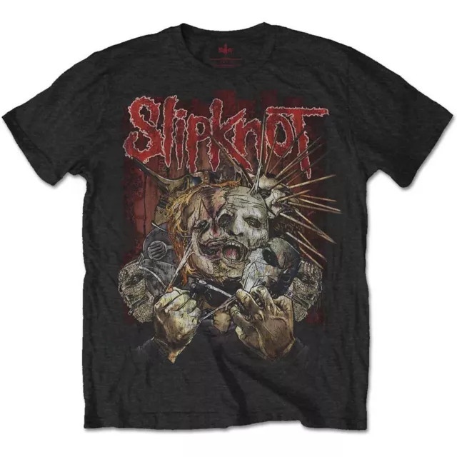 Official Slipknot T Shirt Torn Apart Mens Black Classic Rock Metal Tee Merch NEW