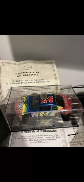 Dale Earnhardt SR / Jeff Gordon 1/1 Autograph