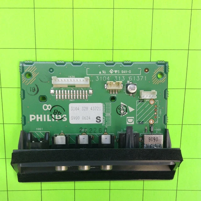 Philips 42PF7421D/37 Projection TV Side A/V Port Jack IO Board 3104 328 43721