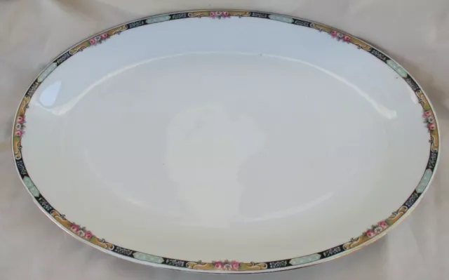 Antique KPM China Rose Gold OVAL PLATTER