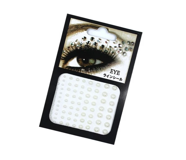 Pegatinas de diamantes de imitación pegamentosas para festival de brillo facial de gemas faciales