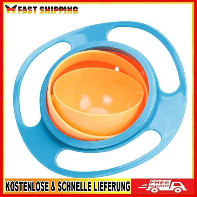 Baby Feeding Baby Gyro Bowl Universal 360 Rotate Spill-Proof Bowl+Spoon